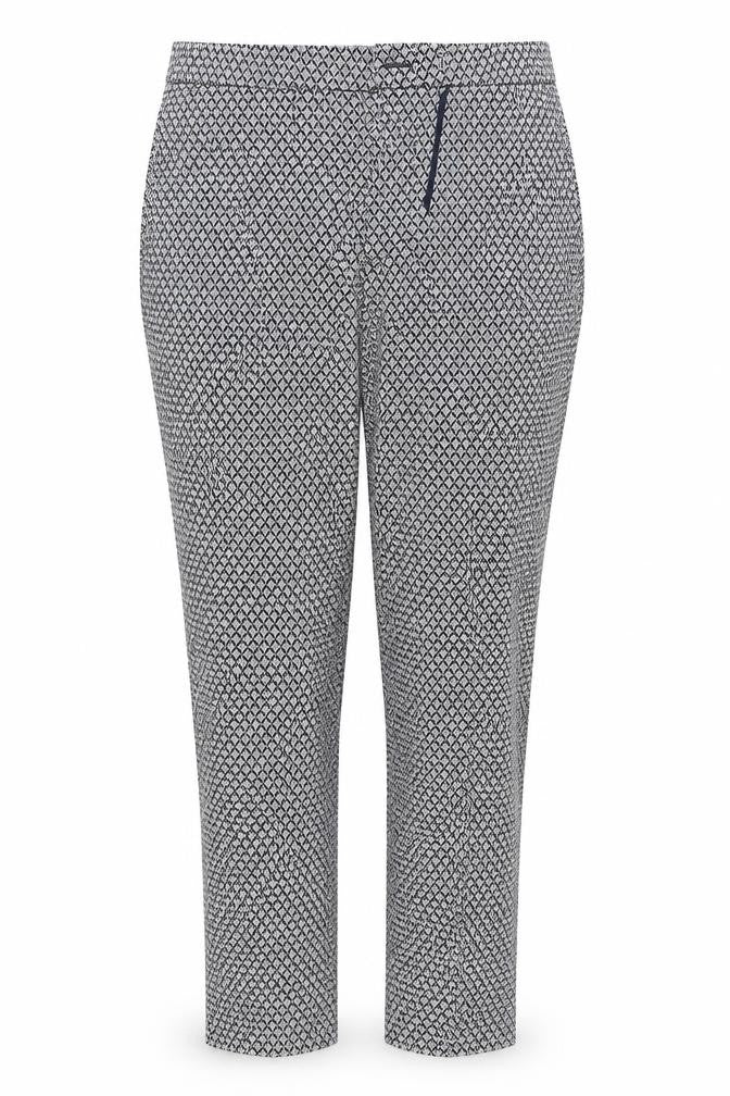 pre worn Womens White Geometric  Trousers  Size 12 L29 in