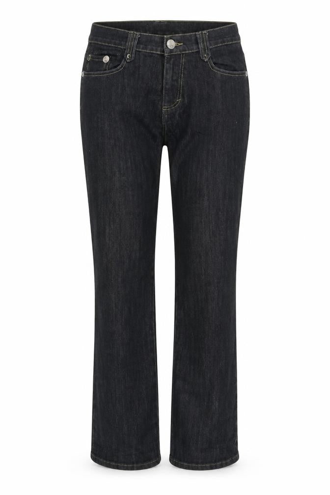 pre worn Womens Black   Straight Jeans Size L L29 in