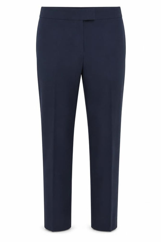 Front view of George men’s blue trousers, size M, 29-inch leg