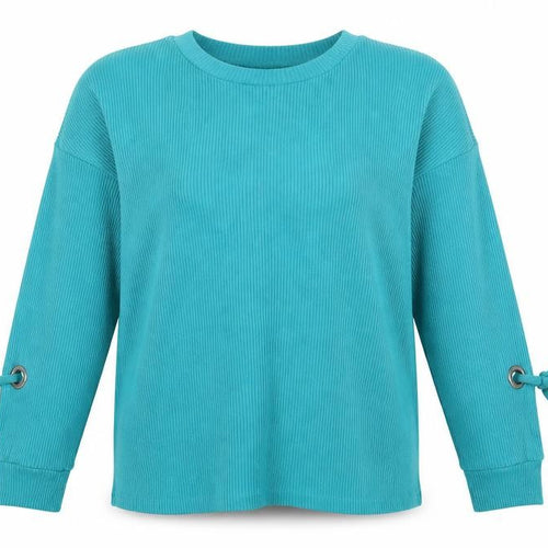 Papaya Womens Blue  Knit Pullover Jumper Size 8  - Tie Detail