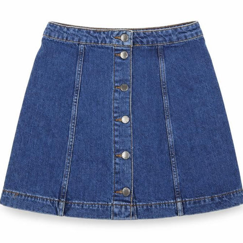 Topshop Womens Blue   A-Line Skirt Size 28
