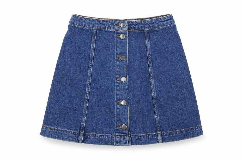 Topshop Womens Blue   A-Line Skirt Size 28
