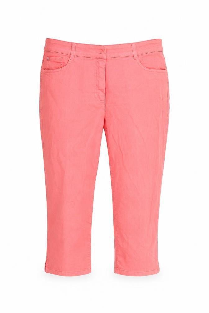 Basler Womens Pink Cotton Cropped Jeans Size 34 in
