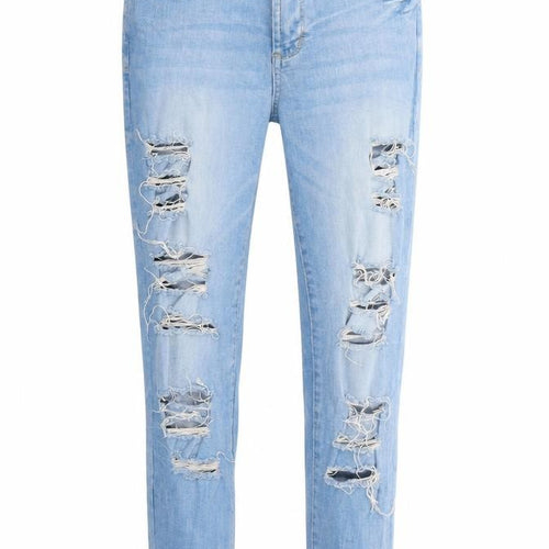 Denim & Co. Womens Blue   Cropped Jeans Size 10 L28 in