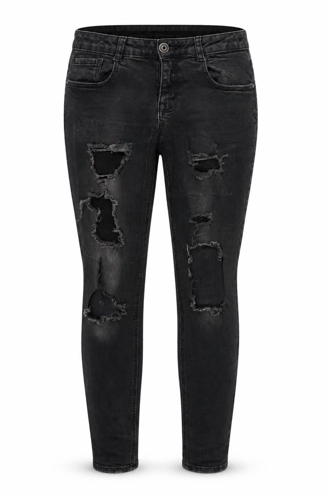 Denim & Co. Womens Black  Canvas Skinny Jeans Size 10 L29 in