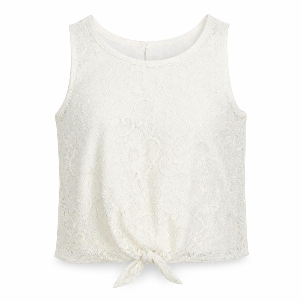 TU Girls White   Basic Tank Size 12 Years