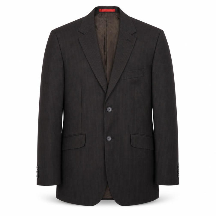 Burton Mens Black Striped  Jacket Suit Jacket Size 38