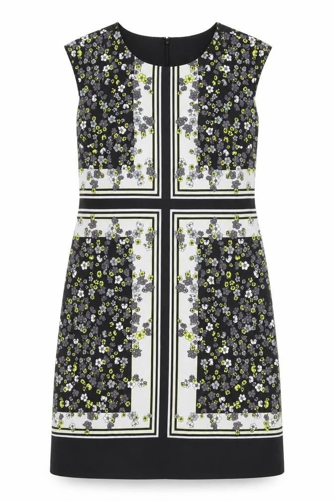 GREAT PLAINS Womens Grey Floral  A-Line  Size XS