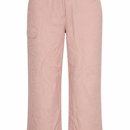 Casual Comfort Womens Pink   Trousers  Size 14 L25 in