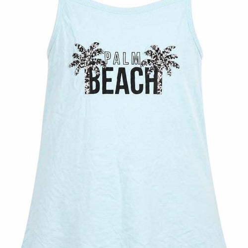 PEP & cO Girls Blue   Top Pyjama Top Size 8-9 Years  - palm beach