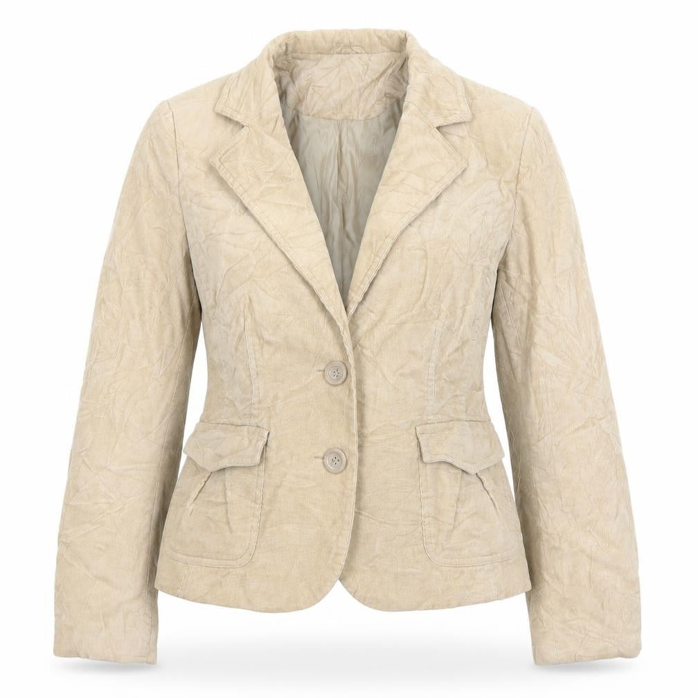 New Look Womens Beige  Corduroy Jacket  Size 12
