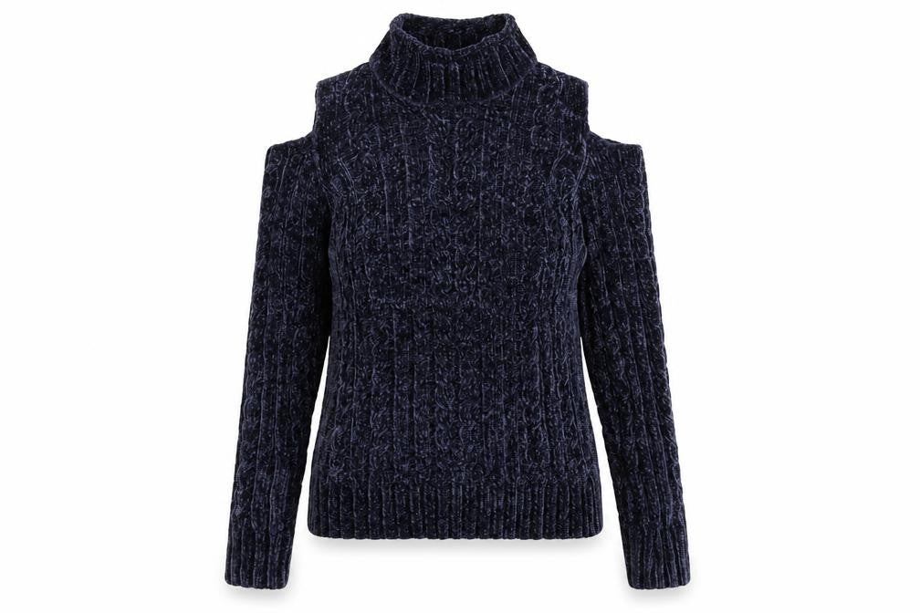 Dorothy Perkins Womens Blue  Knit Pullover Jumper Size 10
