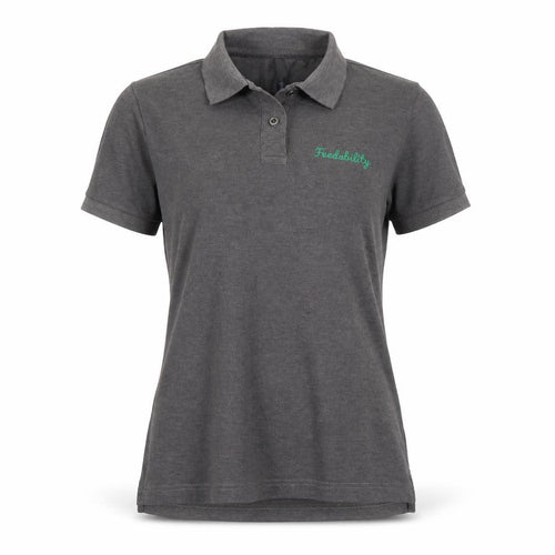 Asquith & Fox Womens Grey   Basic Polo Size M