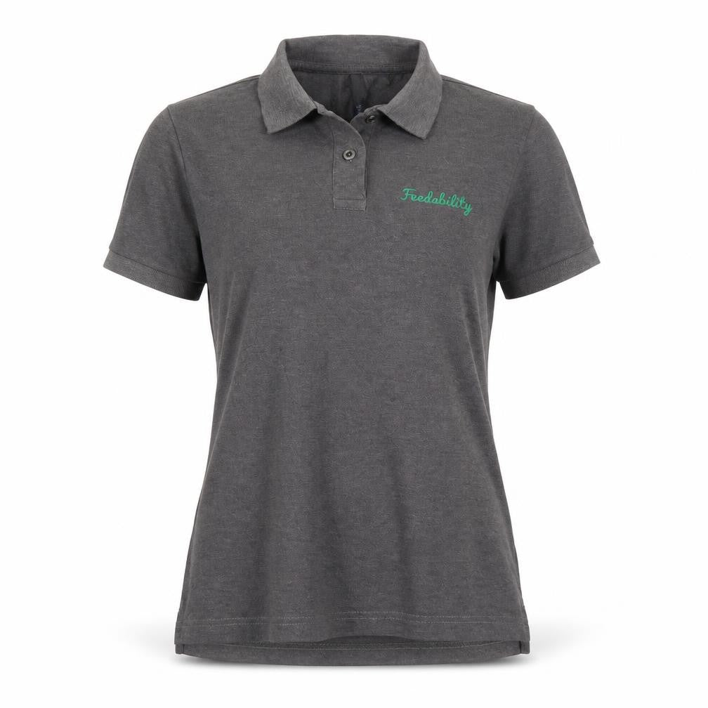Asquith & Fox Womens Grey   Basic Polo Size M