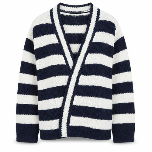 M&Co Womens Blue Striped  Cape Jumper Size M