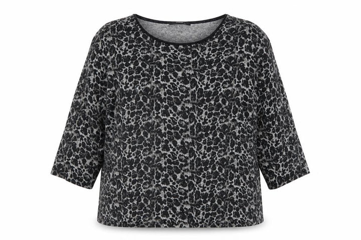 George Womens Black Animal Print  Pullover Sweatshirt Size 16