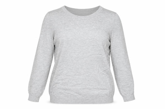 Front view of Next women’s grey pullover sweatshirt, size UK 12