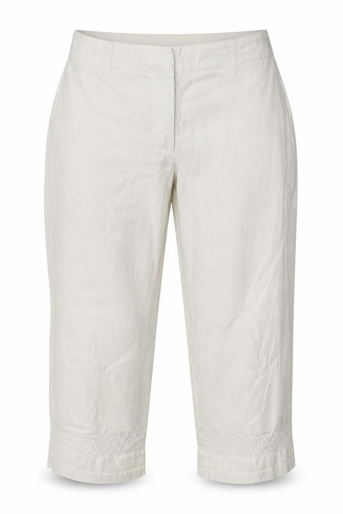 Ellie Louis Womens White   Trousers  Size 12 L22 in