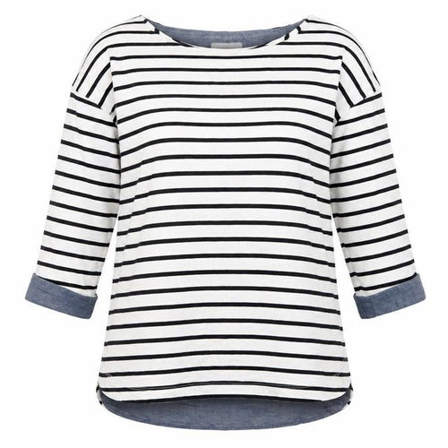 NEXT Womens White Striped  Pullover Jumper Size 8