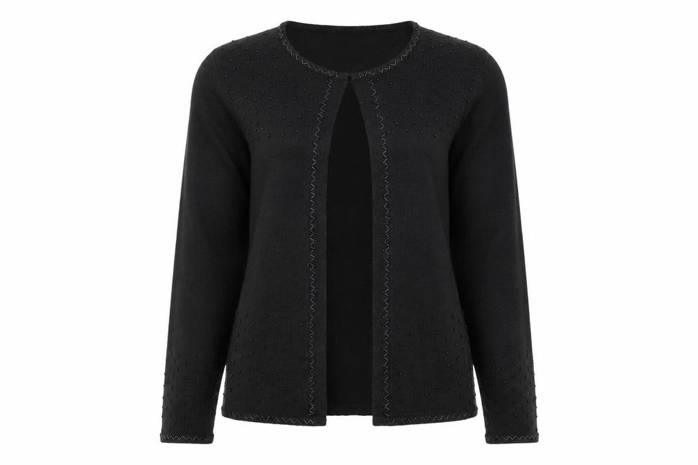 Classics Womens Black   Cardigan Jumper Size S