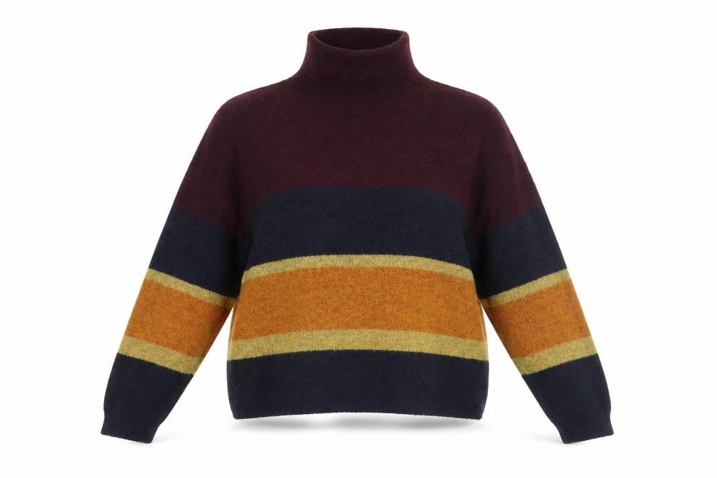 New Look Womens Blue Striped  Pullover Jumper Size L