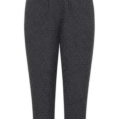 Preworn Womens Black Polka Dot   Trousers Size 10 L28 in