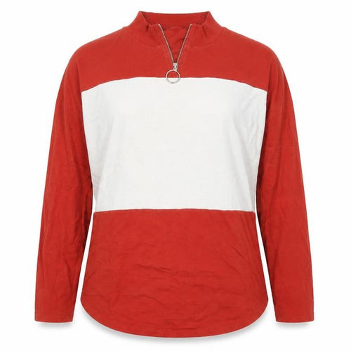 Select Womens Brown   Pullover Sweatshirt Size 16  - rust coloured