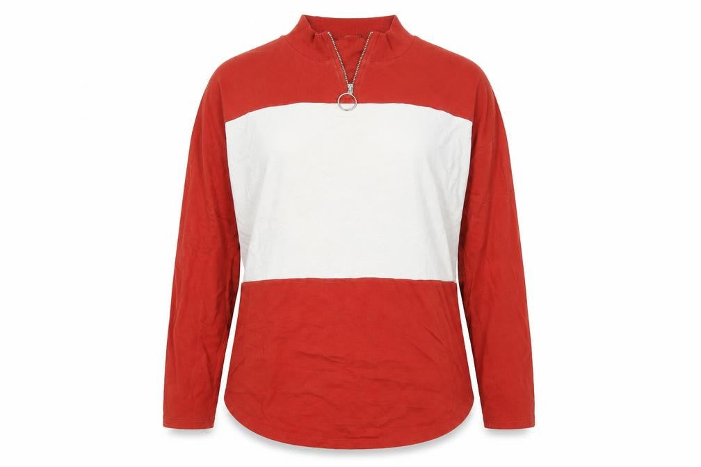 Select Womens Brown   Pullover Sweatshirt Size 16  - rust coloured