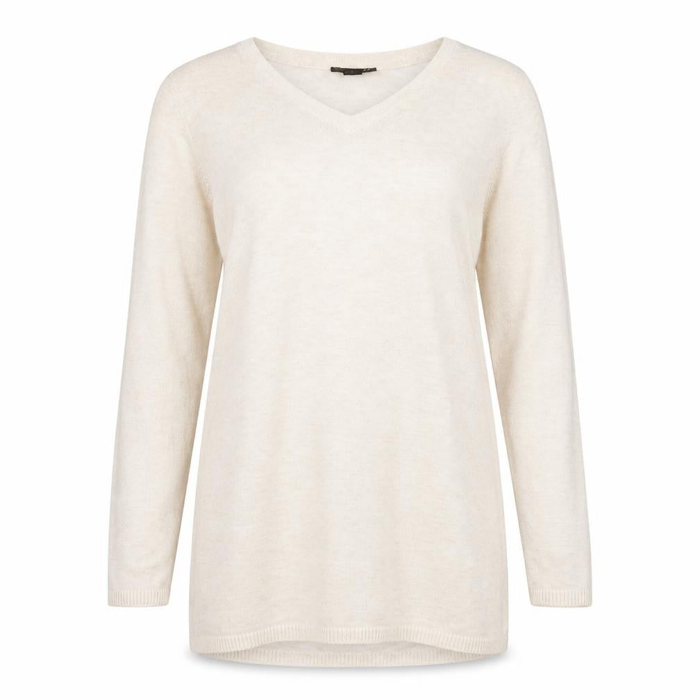 Front view of H&M women’s ivory jumper, size S