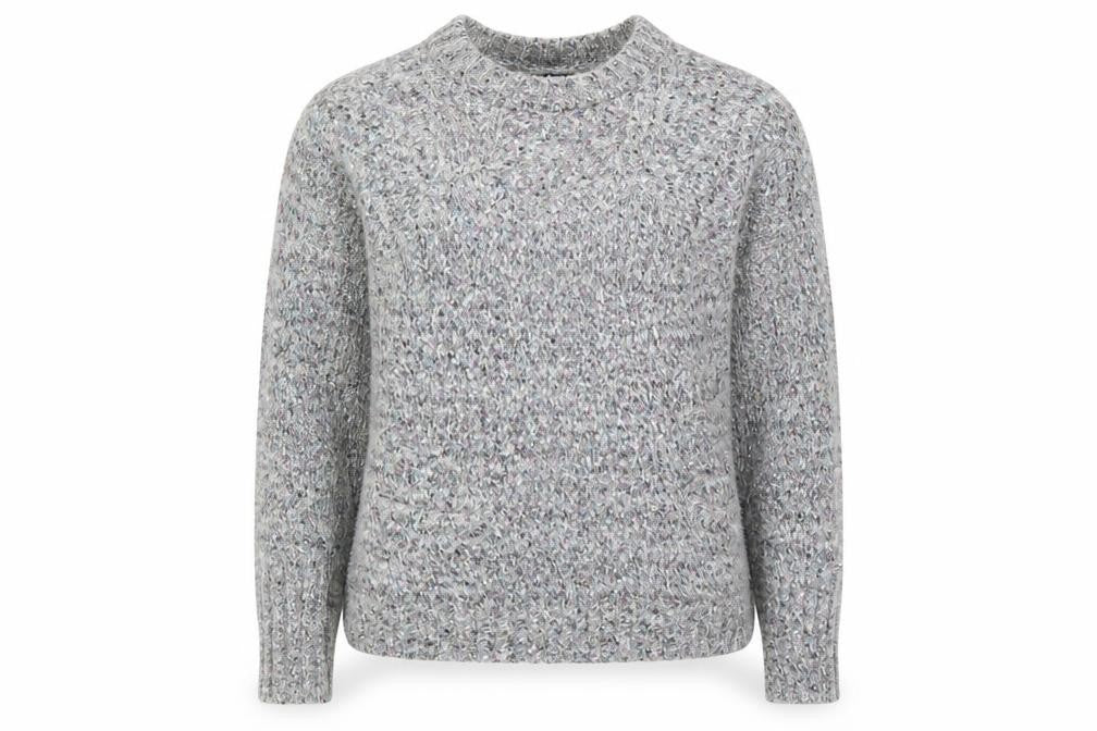 Front view of Primark women’s grey jumper, size UK 14
