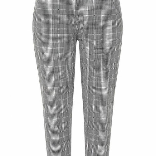 EDGE Womens Grey Check  Trousers  Size 10 L29 in
