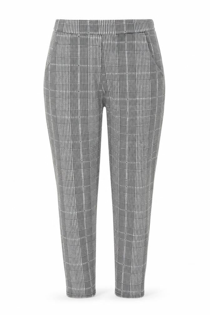 EDGE Womens Grey Check  Trousers  Size 10 L29 in