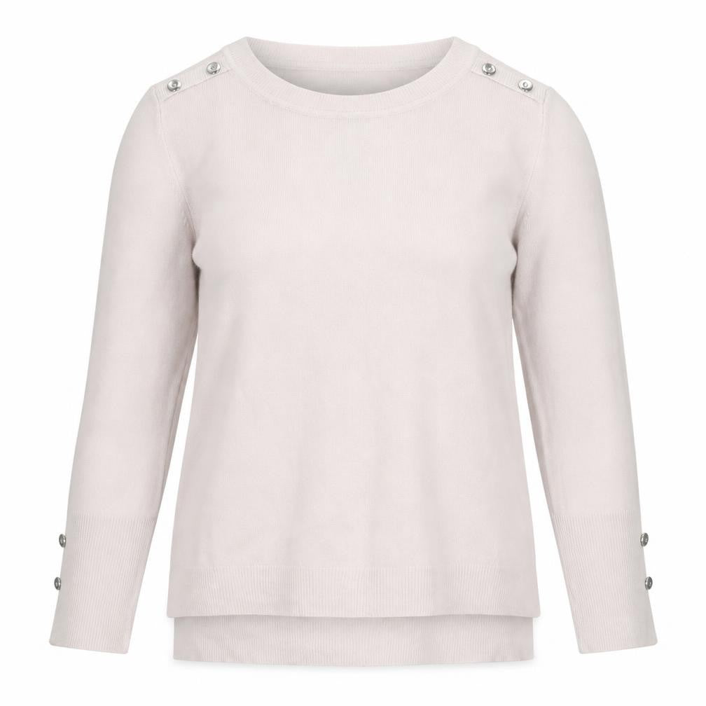 Front view of Primark women’s beige jumper, size UK 10