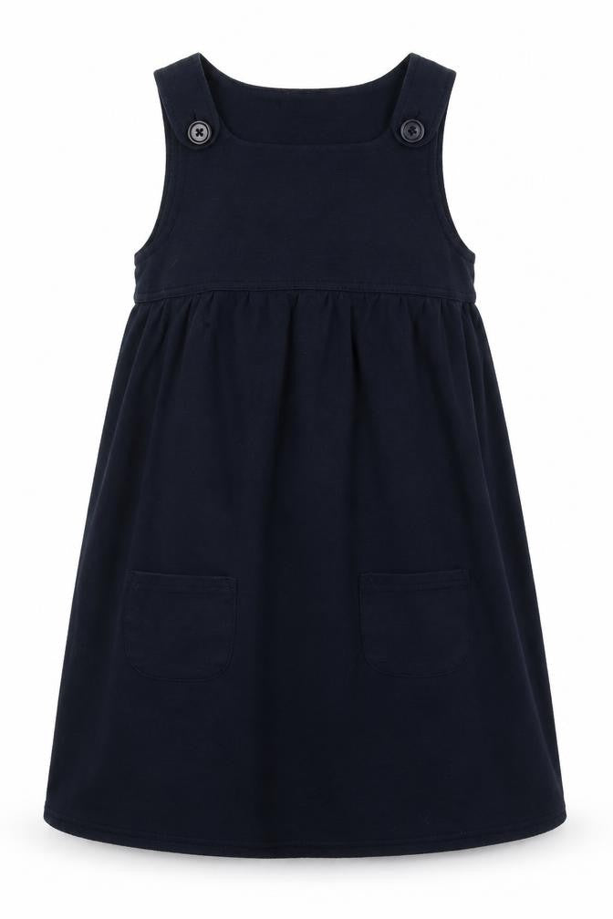 Front view of Next girls’ blue a-line, size 9, years