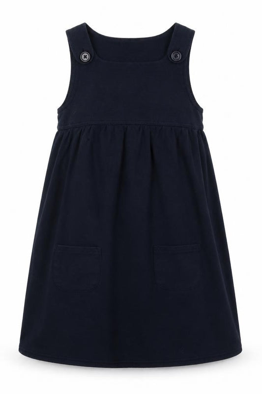 Front view of Next girls’ blue a-line, size 9, years