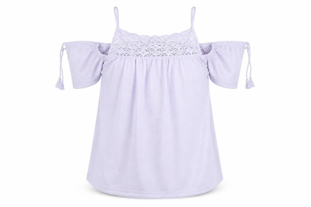 George Womens Purple   Basic Blouse Size 8
