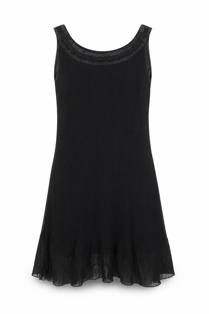 Sublims Womens Black   A-Line  Size M  - Pleated