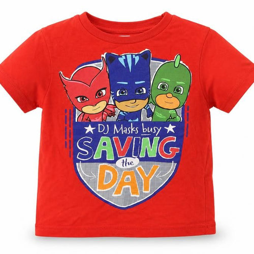 George Baby Red Solid Jersey Cami Pyjama Top Size 18-24 Months  - PJ Masks
