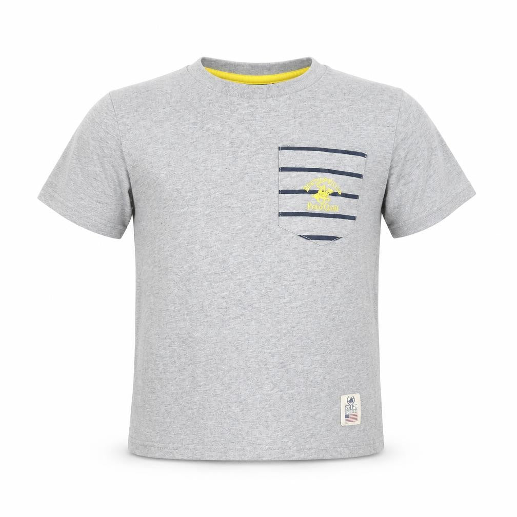pre worn Boys Grey   Basic Polo Size 7-8 Years