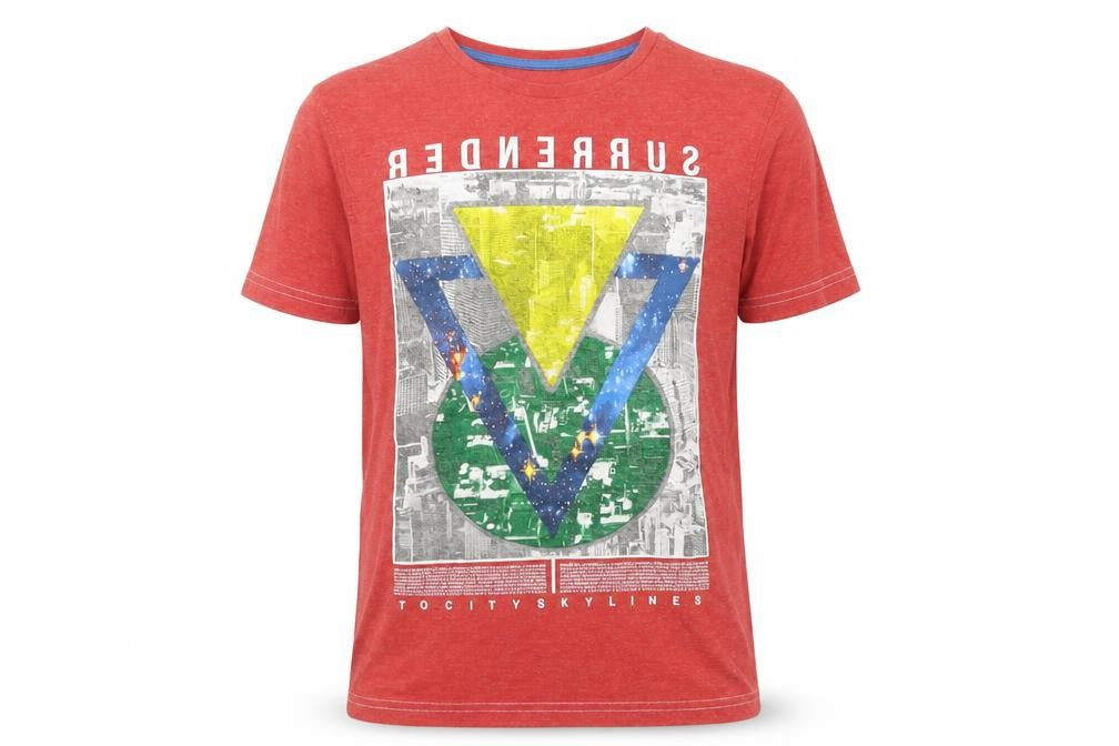 George Boys Red   Basic T-Shirt Size 10 Years