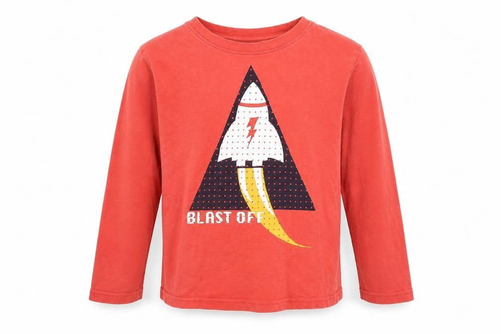 Nutmeg Boys Red   Basic T-Shirt Size 7 Years