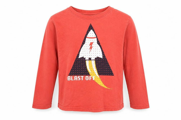 Nutmeg Boys Red Basic T-Shirt Size 7 Years