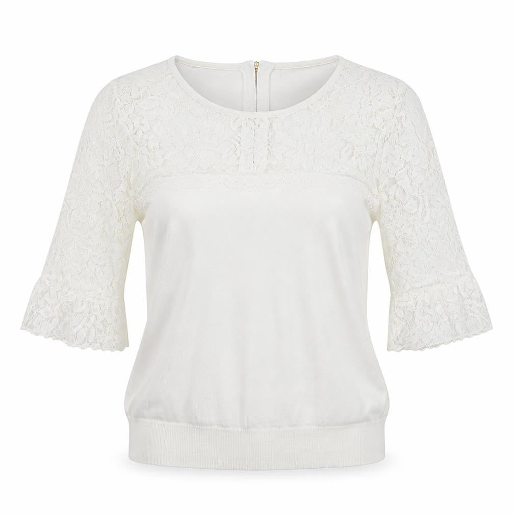 Roman Womens White   Basic Blouse Size 12