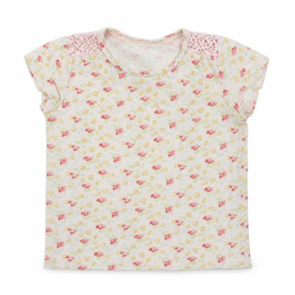 Front view of Next girls’ white basic t-shirt, size 11, years
