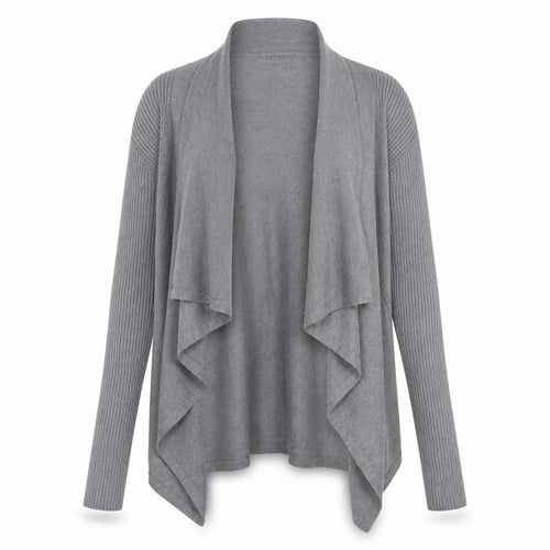 BHS Womens Grey  Knit Cardigan Jumper Size S  - Waterfall