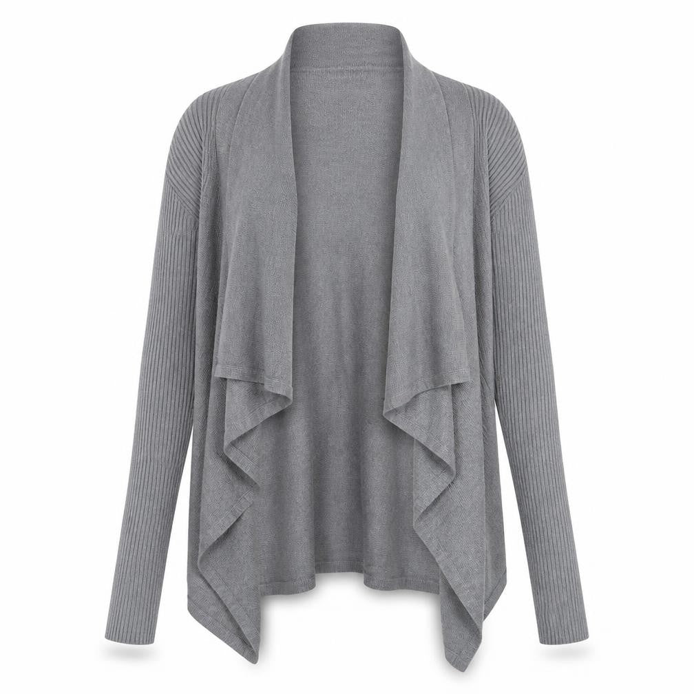 BHS Womens Grey  Knit Cardigan Jumper Size S  - Waterfall