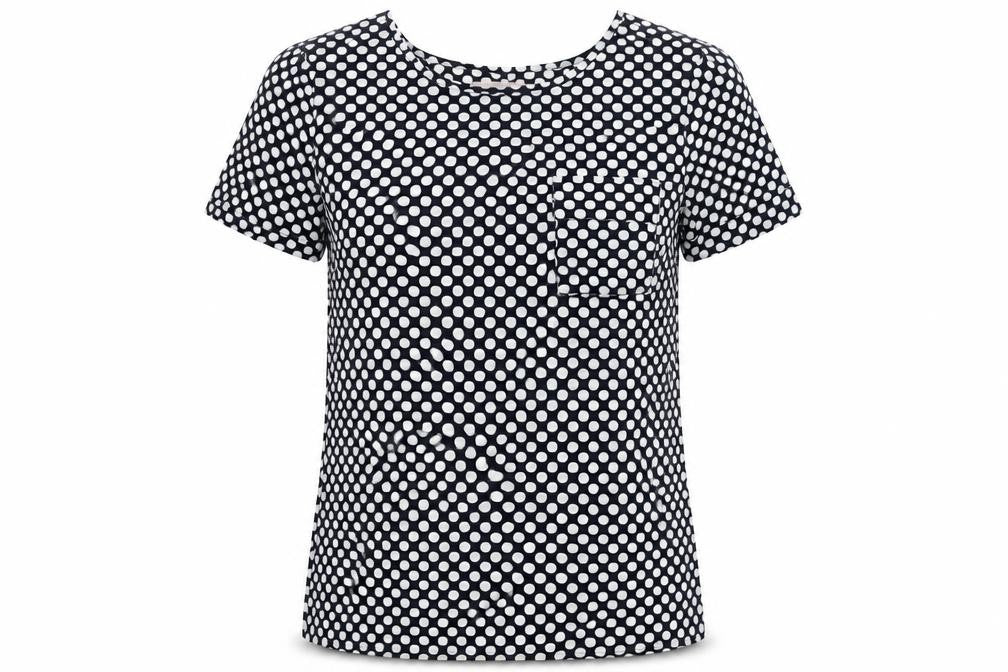 Gap Womens Blue Polka Dot  Basic Blouse Size XS