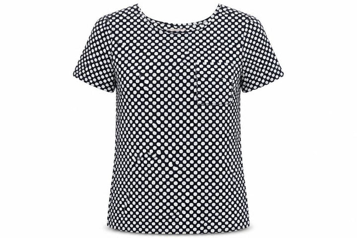 Gap Womens Blue Polka Dot Basic Blouse Size XS