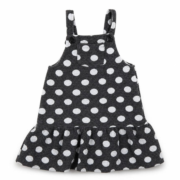 George Girls Grey Polka Dot A-Line Size 3-4 Years