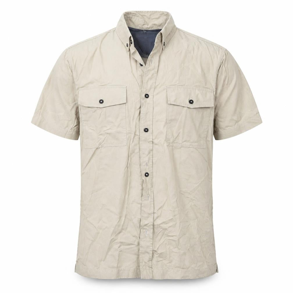 Riverisland Mens Beige    Button-Up Size M